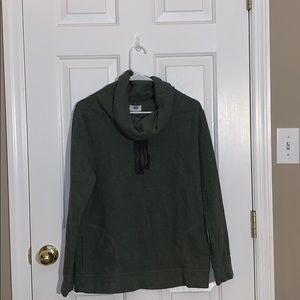 High neck fleece pull over